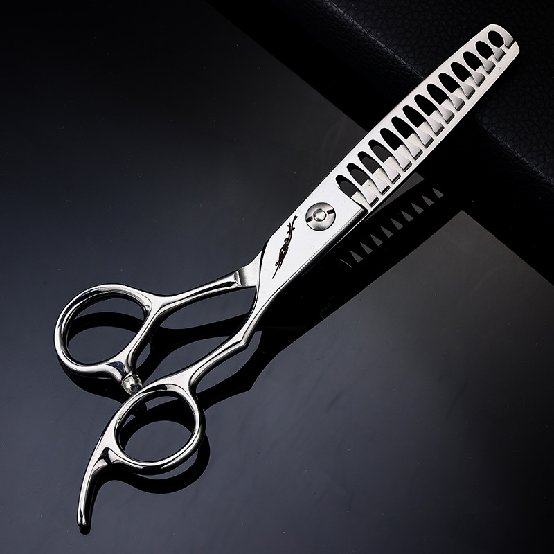 A generation of professional large favorably 440c hair scissors hair stylist professional tooth scissors seamless barber salon scissors