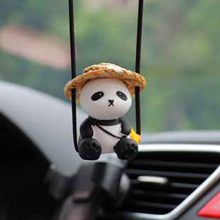 Cross-border special creative cartoon panda car decoration pendant car decoration car decoration pendant