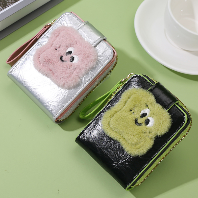 Wallet 2023 new original design clay multi-functional card holder trendy cool driving license integrated coin purse