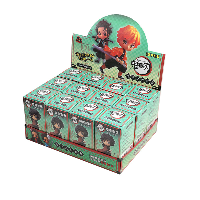 Ghost Extinguishing Blade Hand-made Blind Box Cartoon Secondary Element Hand-made Animation Ornaments Children's Gift Blind Box Toys Wholesale