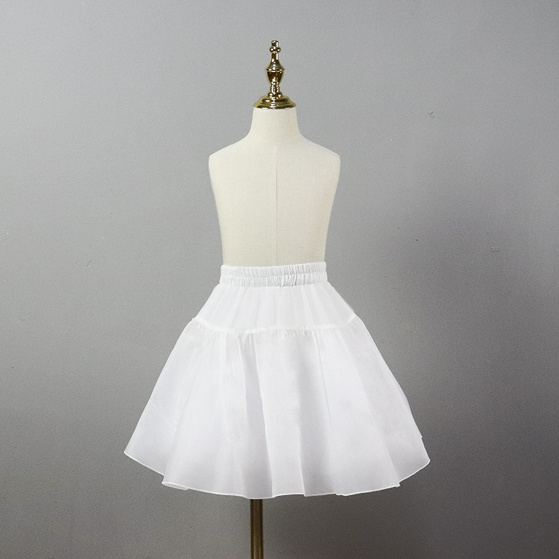 [Skirt support] children's dress performance skirt liner puffy skirt support white spot DOVEARK defuko