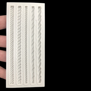 New Style Woven Hemp Rope Lace Texture Silicone Mold Creative Baking Foil Decorative Accessories Clay Soft Pottery Accessories