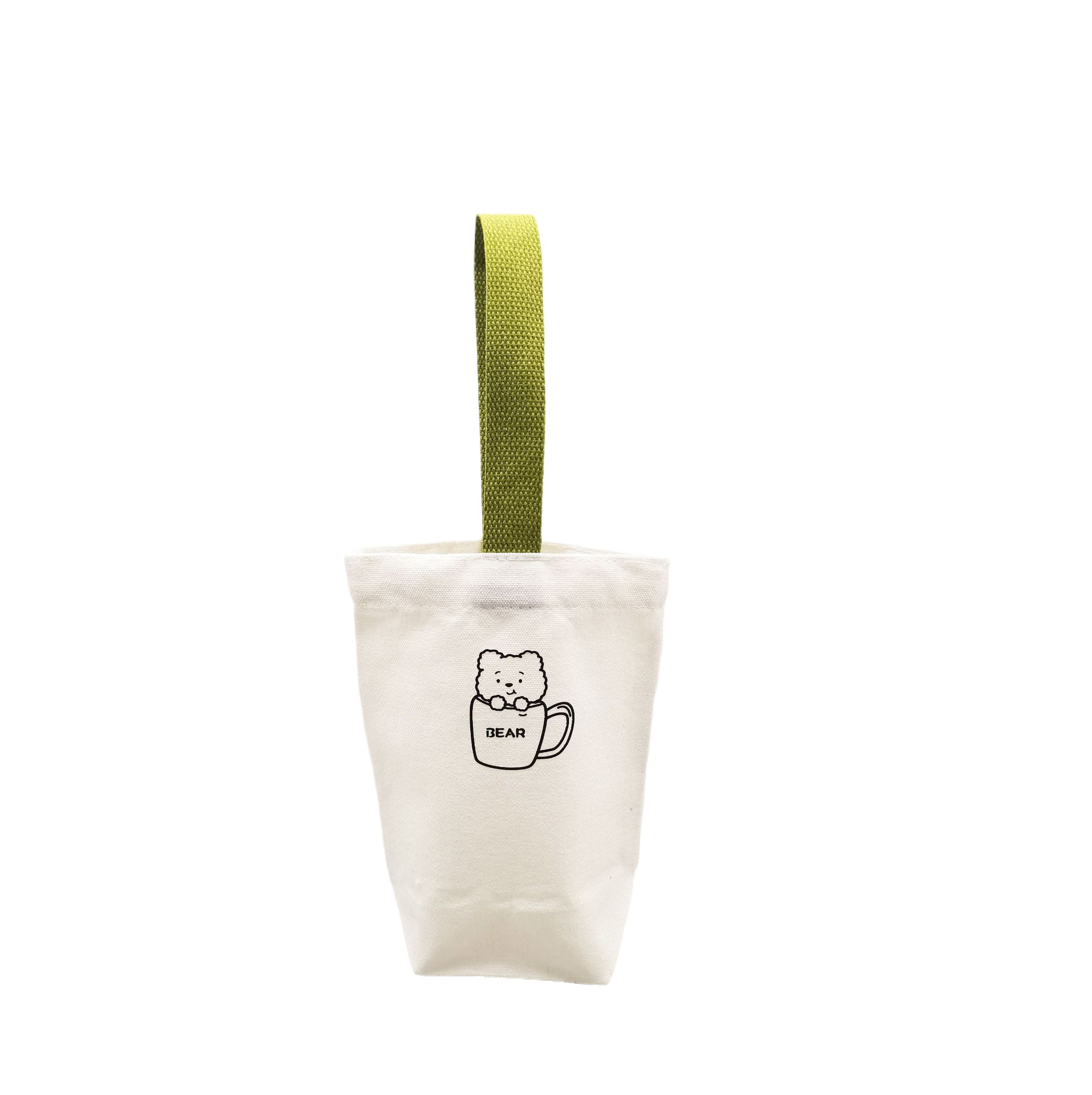 Cute Cartoon Milk Tea Canvas Bag for Going Out Coffee Non-Cup Handbag ins Student Durable Thermal Insulation Cup Cover Handbag