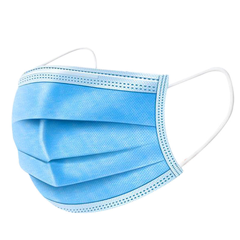 Factory in stock disposable mask adult with meltblown protection dustproof three-layer filter adult mask wholesale free shipping