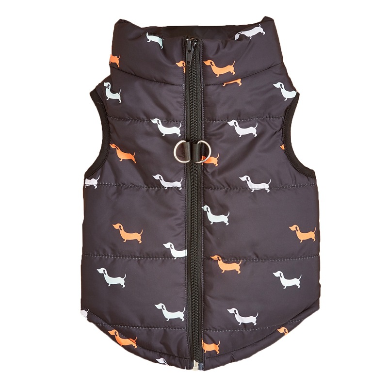 Autumn and Winter New Traction Buckle Lightweight Jacket Pet Clothes Dog Cotton-padded Teddy Bomei Vest Warm Vest