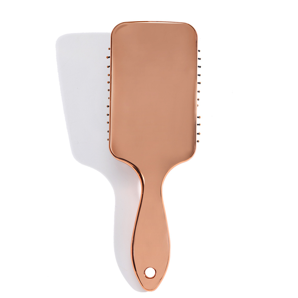 Square Electroplated Rose Gold Hair Massage Scalp Air Cushion Comb Women's Household Hair Shown Air Cushion Comb