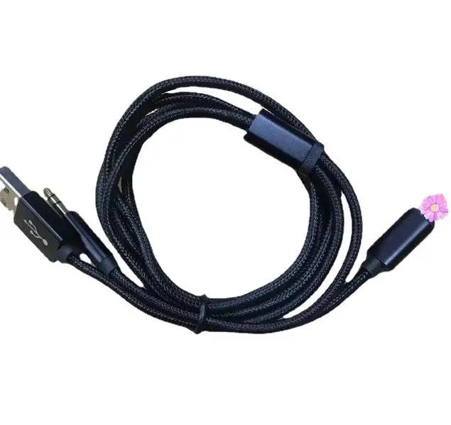 Applicable to iPhone8 audio cable AUX car USB charging listening music two-in-One X Apple 7plus connecting adapter cable