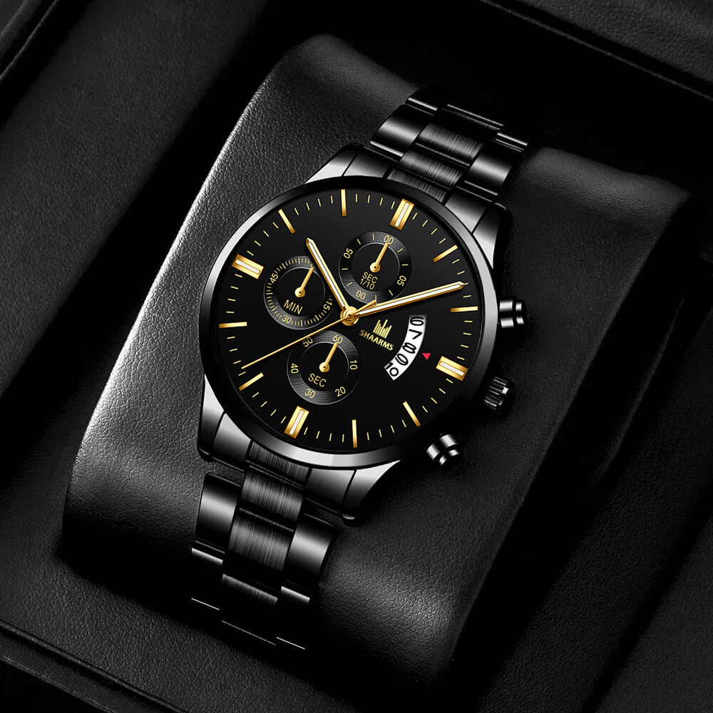 2023 New Factory Direct Supply Fashion Men's Rudder Bracelet Set Quartz Watch Simple Style Watch