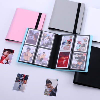 Special offer standard 3 inch photo album PP elastic solid color large capacity Polaroid game card Star small card storage collection