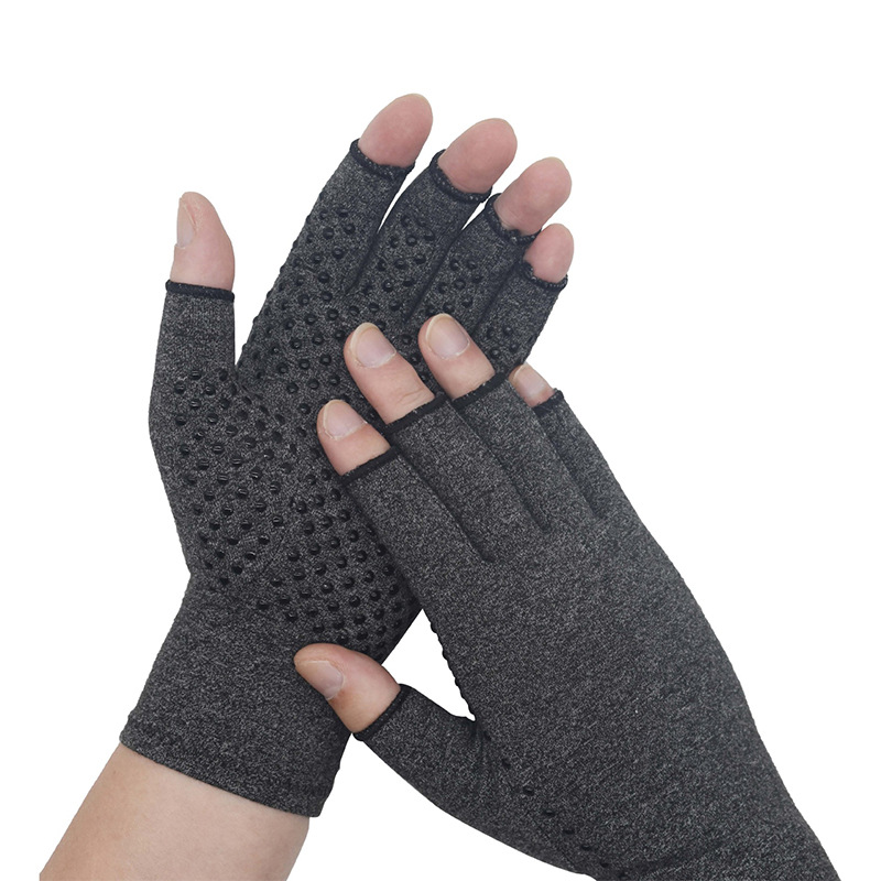 Factory direct outdoor sports fitness non-slip warm men's and women's hand and wrist care hemp gray Dispensing Gloves