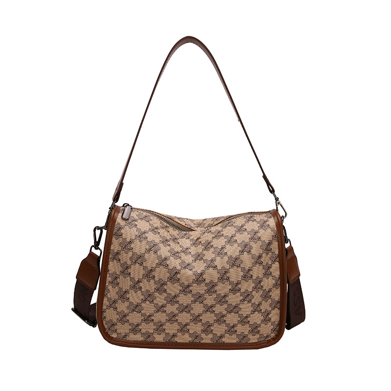 Tiktok popular large capacity commuter Western style pea bag 2023 new all-match handbag fashion trendy messenger bag