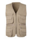Middle-aged and elderly vest spring and autumn Leisure outdoor vest manufacturer plus size multi-pocket photography cotton vest men's 11#