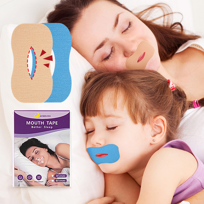 Adult children's cotton O-shaped anti-snore stickers night anti-snore anti-open mouth breathing physical closed mouth stickers
