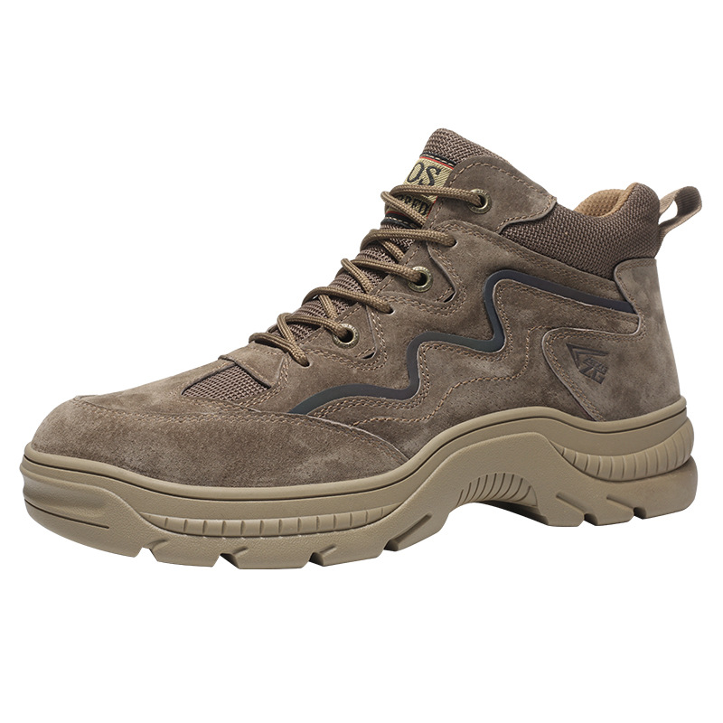 Zhengu Spring Labor Protection Shoes Men's Steel Toe Anti-Smash Anti-Puncture Safety Protection Shoes Wear-resistant Work Shoes for Construction Sites