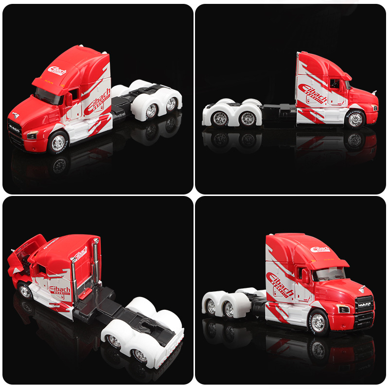 Meichitu alloy car model genuine MACK Mark international Lone Star trailer truck toy wholesale