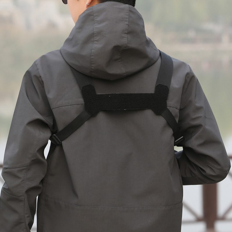 Luya bag ny taktisk brystveske menns brystveske kamuflasje midjeveske multifunksjonell utendørs ridesportsvest hengende veske_voghion.com