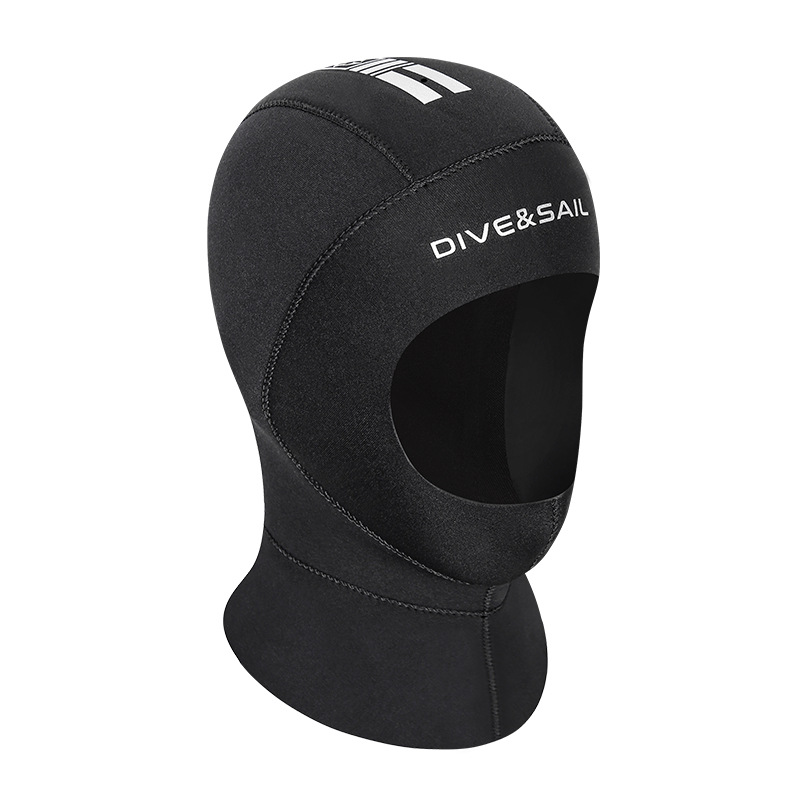 New 3mm Diving Hat Men's Thickened Warm Winter Swimming Hat Women's Snorkeling Surfing Sun Protection Diving Suit Head Cover Face Gini