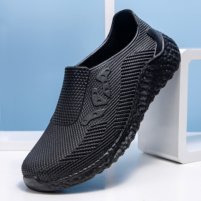 2023 new men's chef shoes rain shoes kitchen shoes waterproof shoes summer wear fashion trend water shoes men wholesale