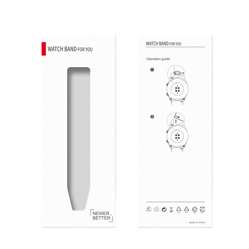 Huawei Watch Band White Watch Band Packaging Box Spot Neutral Simple White Cardboard Suitable for Huawei Watch Band Packaging Box