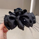 Black (Feather) Satin Wave Point Cloud Clip