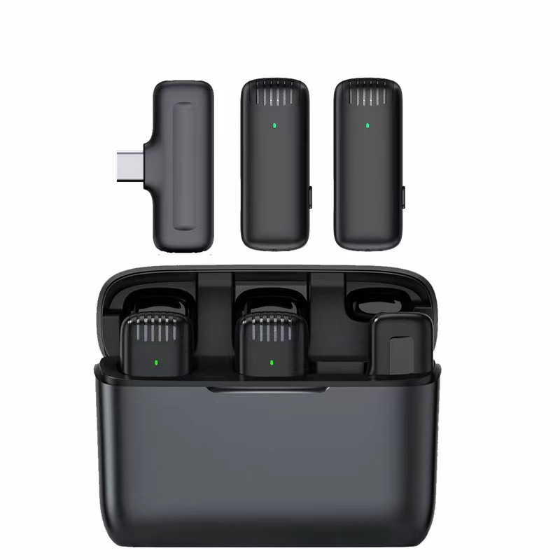 Explosions J13 wireless collar clip microphone 2.4G radio noise reduction microphone live J11 one-to-two with charging warehouse