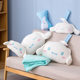 One-piece delivery cute cartoon white dog big ears dog car headrest neck pillow safety belt shoulder pad women's car accessories