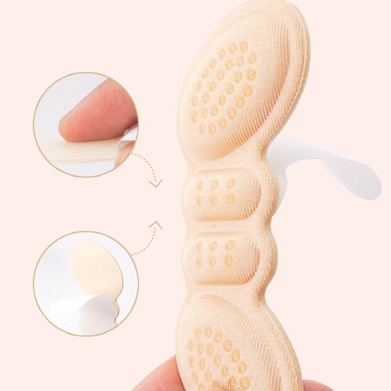 Factory direct butterfly dispensing non-slip butterfly heel stickers wholesale do not fall off thick anti-wear high heels half size pad