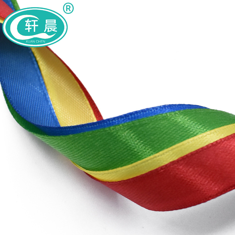 1cm Polyester Ribbon Multicolor Gift Packaging Ribbon Cake Baking Ribbon Wedding Decoration Candy Box Book Label Belt