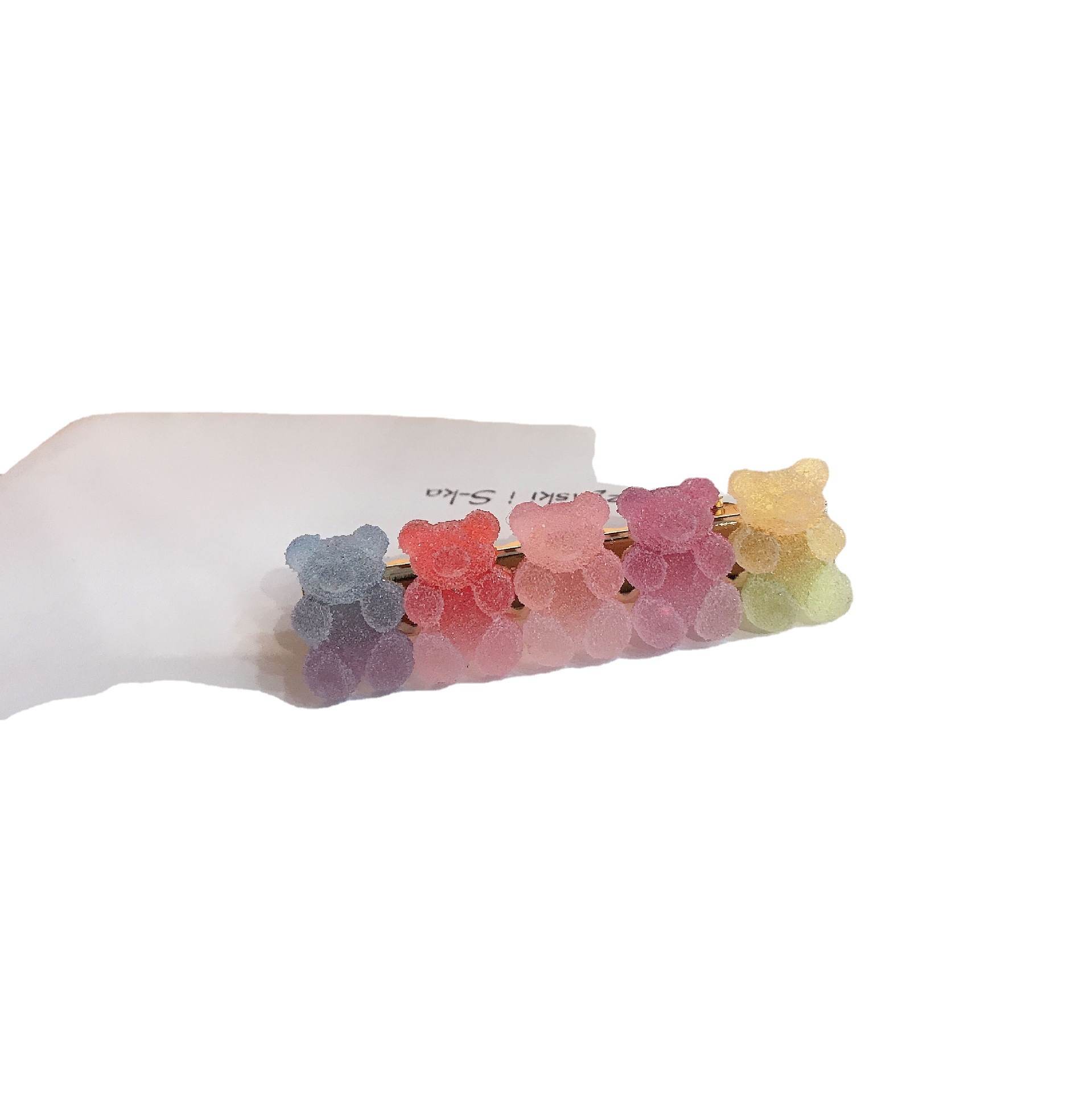 Juice Fudge Gradient Bear Hairpin ~ New Cartoon Cute Girl Side Clip Sweet Bangs Hairpin Hair Accessories for Women