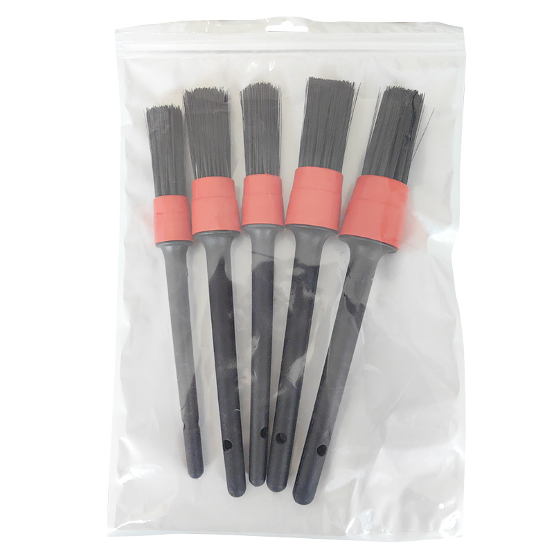 Car details brush 5-piece Car Wash Brush cleaning soft hair small brush car air conditioning air outlet cleaning brush