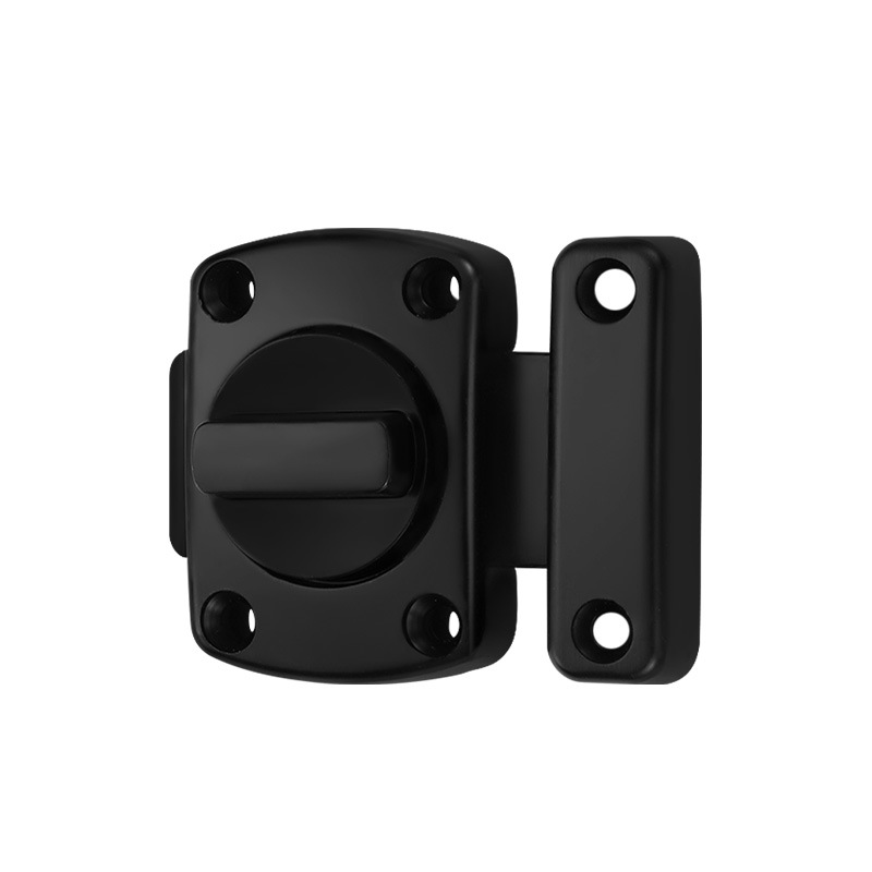 Zinc Alloy Rotary Latch Punch-free Left and Right Anti-theft Latch Hygienic Room sliding door Pet cage door bolt latch