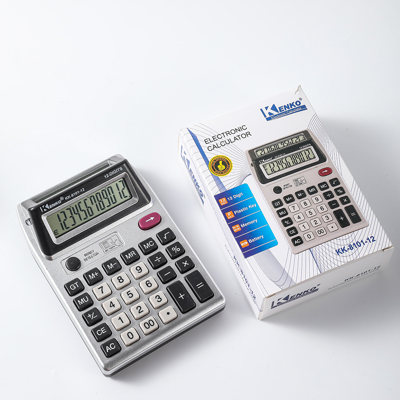 12-bit double-sided screen desktop calculator wholesale financial accounting office dedicated 8101 computers