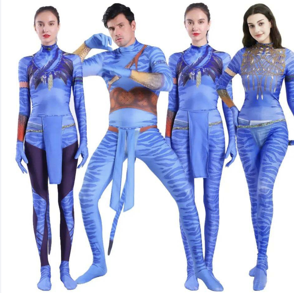 兒童節cosplay服裝阿凡達2兒童衣服舞台服超級英雄成人裝緊身衣