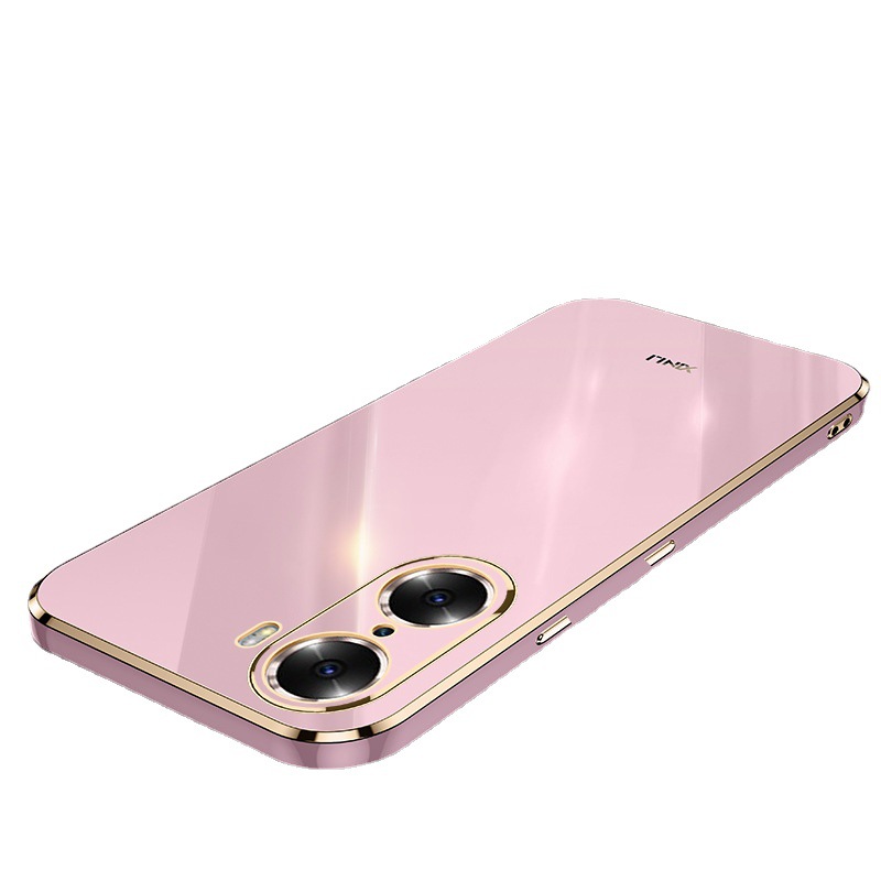 Applicable to Huawei P60Pro mobile phone case honor X40 straight edge electroplated tpu enjoy 60X all-inclusive X8A protective case X7