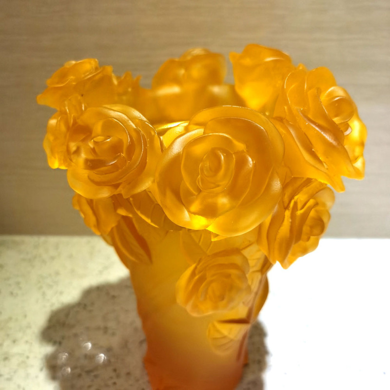メーカー直売中東工芸品水晶香炉家庭プレゼント水晶瑠璃花瓶香薫置物|undefined