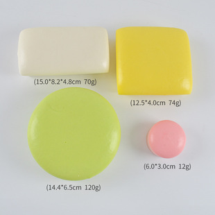 Pu slow rebound simulation sticky bread Macaron color simulation sponge cake bread Net red sticky bread cake