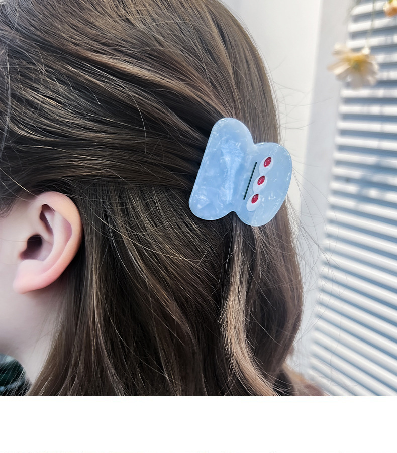 Baifeiya kleine Acetat-Haarspange, süße kleine Monster-Haarnadel, Geisterpferdchen, Mädchen, Herz-Haarspange, hoher Pferdeschwanz, Haarschmuck, Kopfschmuck_voghion.com