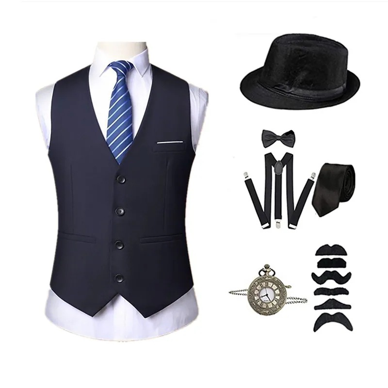 Foreign trade hot 1920s Gatsby party suit Carnival vest Annual Meeting stage performance singer hip hop