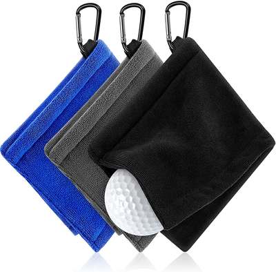 Amazon wish Dunhuang hot sale promotion golf supplies wipe club golf accessories outdoor towel