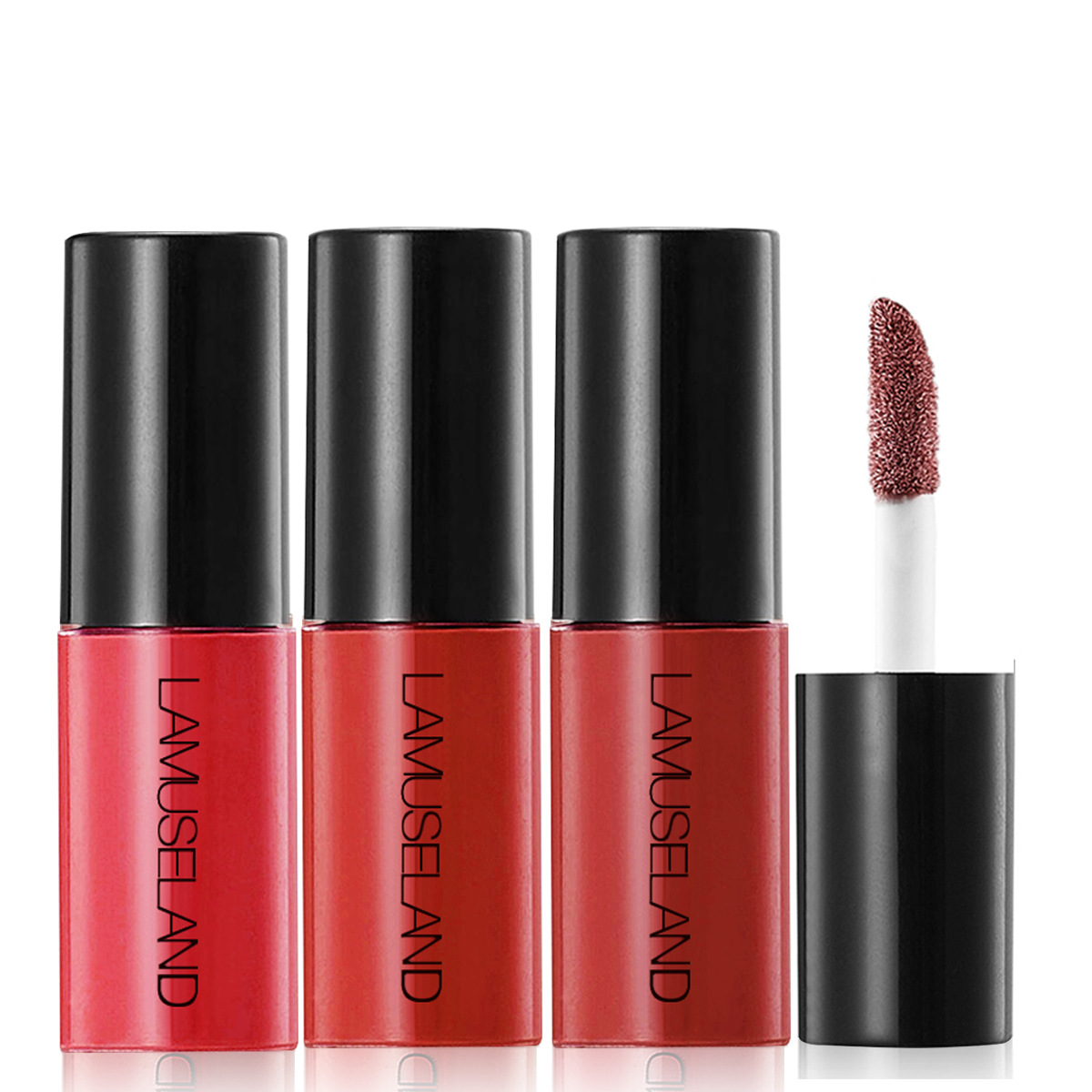 LAMUSELAND/LAMUSELAND 3 Pack Lip Gloss Sample Matte Non-sticky Cup# L18L13