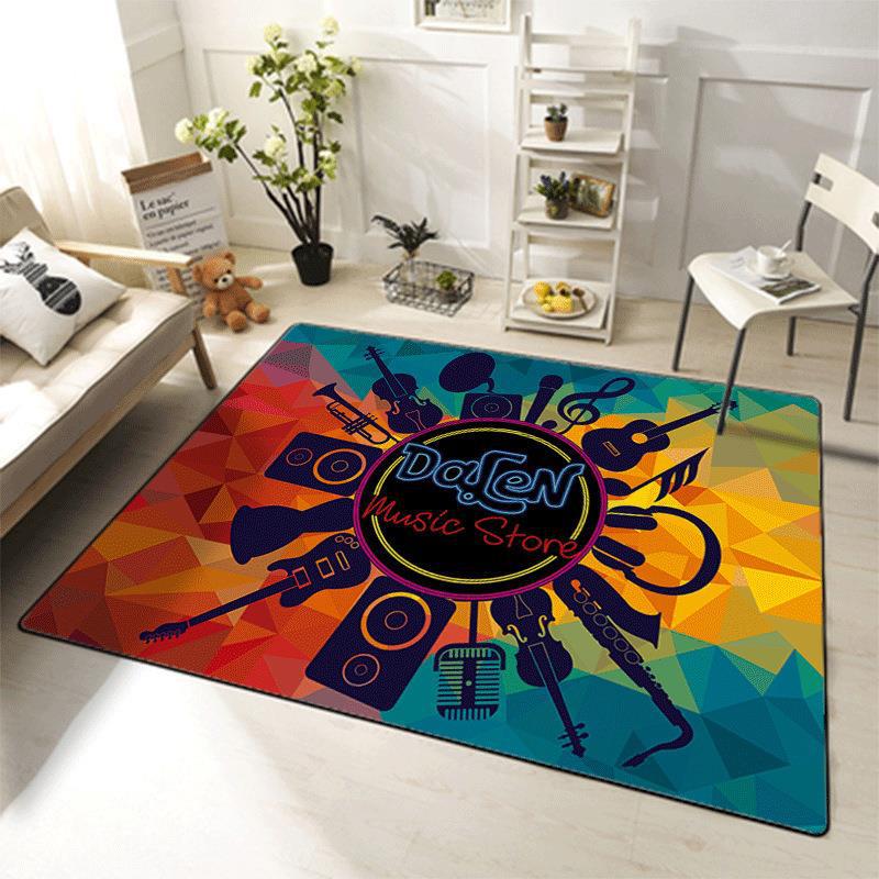 Drum Carpet Living Room Carpet Electronic Drum Musical Instrument Anti-slip Mat Shock Absorption Anti-slip Factory Direct Sales First-hand Floor Mat