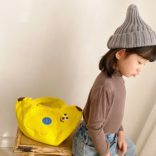 Korean INS Style Children's Banana Bag Portable Small Bag Girl's Small Bag Baby's Coin Purse