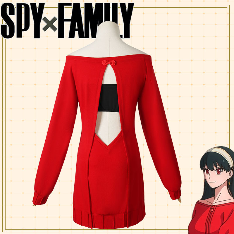 Spy Plays cos Jolfje Red Sweater Blair Male Master Fje cosplay Ania Skirt