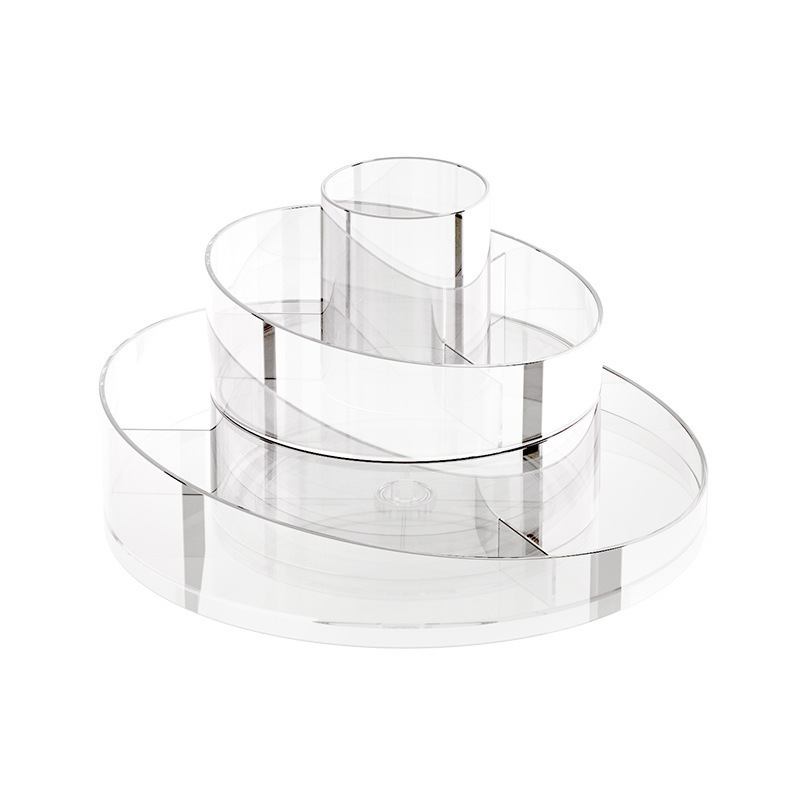 Rotating Makeup Brush Storage Tank Combiner Desktop Eyebrow Pen Eye Shadow Bucket Cosmetic Lipstick Pen Tank Dressing Table Storage Box
