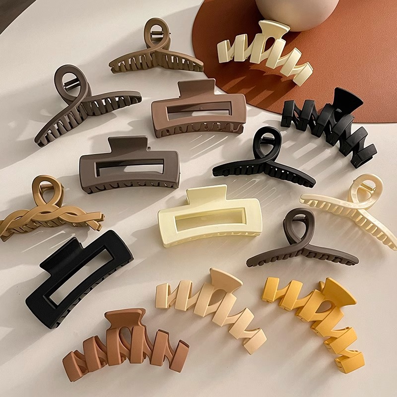 Plush Grab Clip Women's Large Autumn and Winter Mao Hair Clip Back Head Hair Volume Multi-headdress Advanced Sense Hair Clip Shark Clip