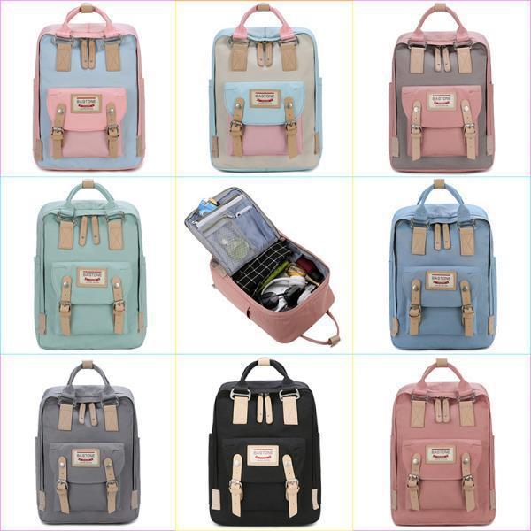 Donut Backpack Women's Korean Backpack High School Junior High School Students Primary School Bag Canvas ins Harajuku ulzzang