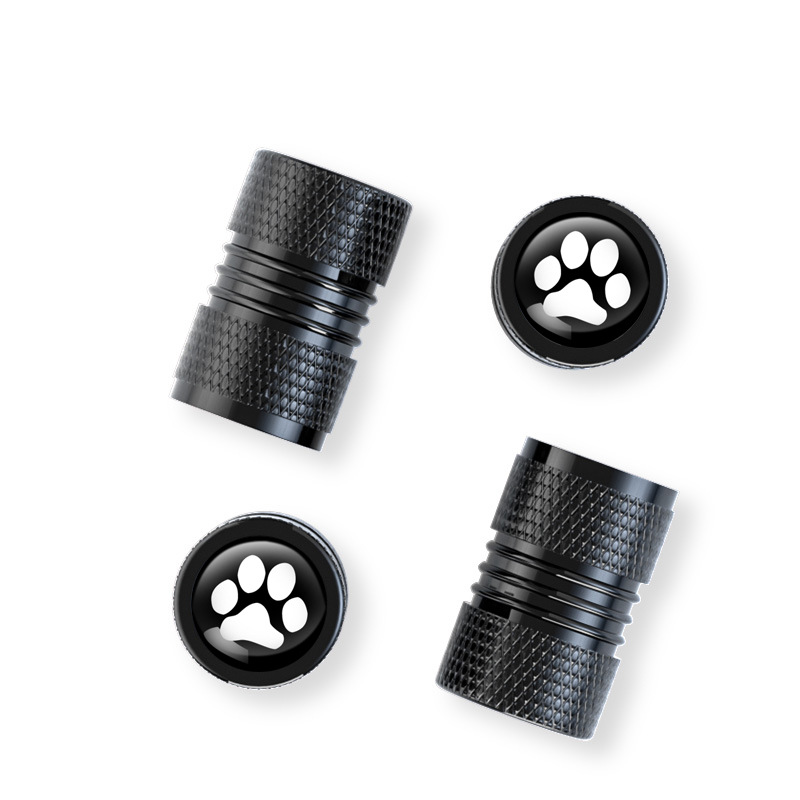 Amazon footprint new tire valve cap aluminum alloy valve core cover anti-deflation decorative tire core cap