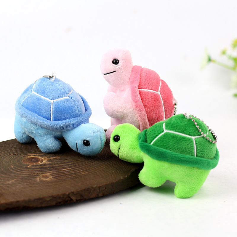 Cute Little Turtle Plush Toy Turtle Pendant Game Small Gift Children's Doll Keychain Accessories Small Doll