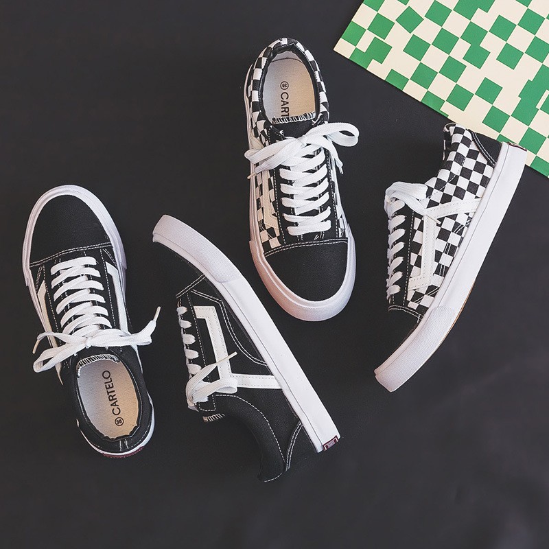 2022 New Vance Canvas Shoes Couple Casual Shoes National Fashion Autumn Women's Classic Retro chic Skateboard Shoes for Students