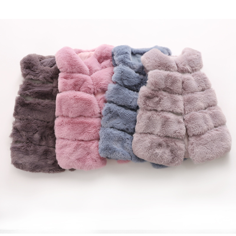 2021 foreign trade cross-border boys and girls baby children wool sweater thick wool coat vest